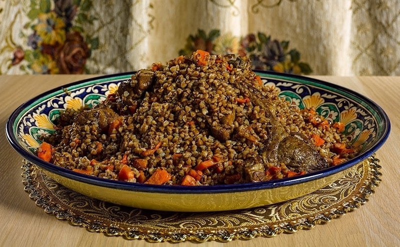 каша гречневая мясом калорийность