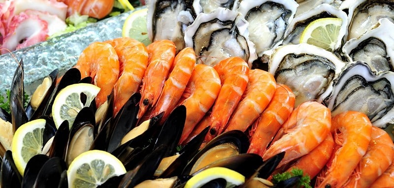 Морепродукты, содержащие ненасыщенные жиры