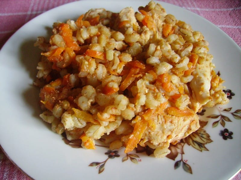 калорийность перловой каши с мясом