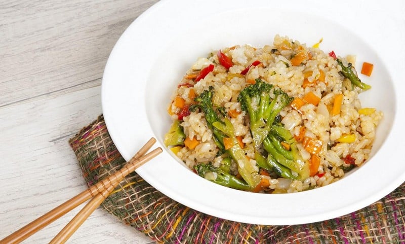 рис с овощами