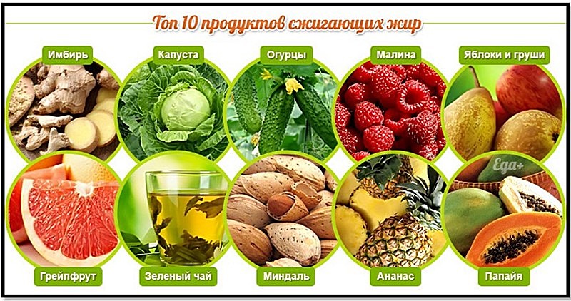 фрукты овощи выведение жира