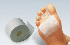 Заживляющий пластырь для ног тканевый