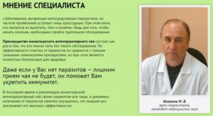 Отзывы о монастырском антипаразитарном чае