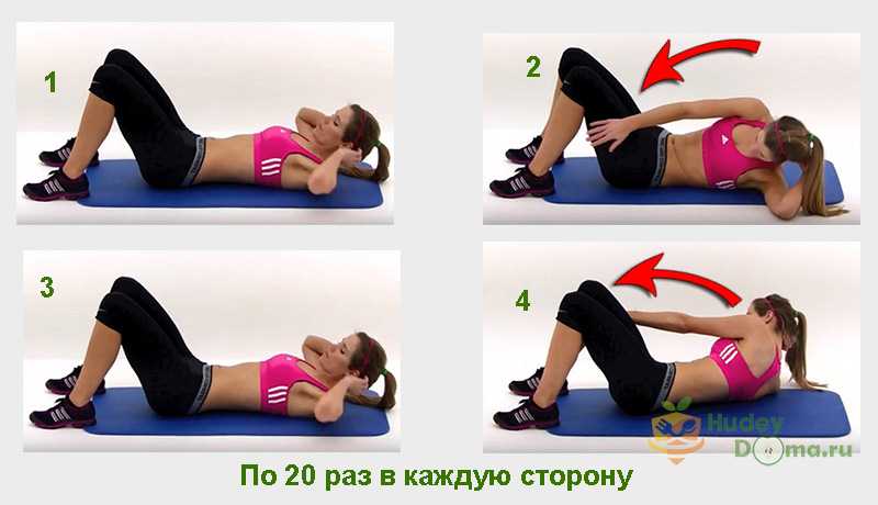 упражнение для похудения боков Фото 2: второе упражнение для похудения боков