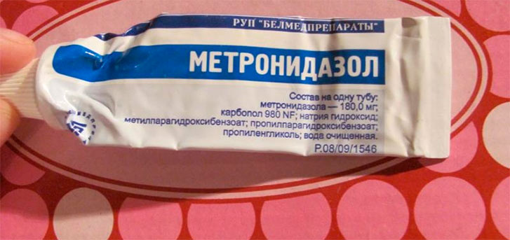 метронидазол гель