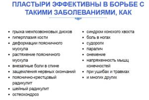 Против чего эффективен пластырь