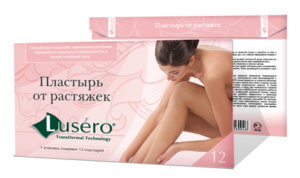 Пластырь Lusero от растяжек на ногах
