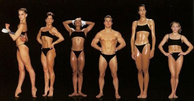 Тела спортсменов