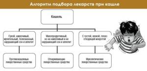 Алгоритм подбора лекарств при кашле