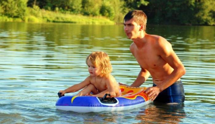 купание в водоеме