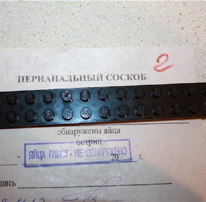 Результат исследования на яйца глиста