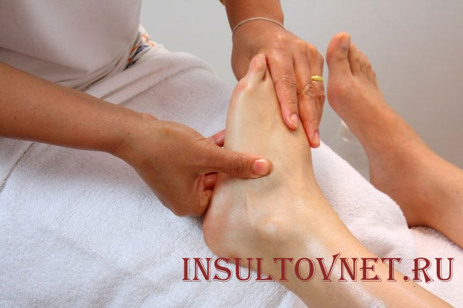 Массаж ног после инсульта