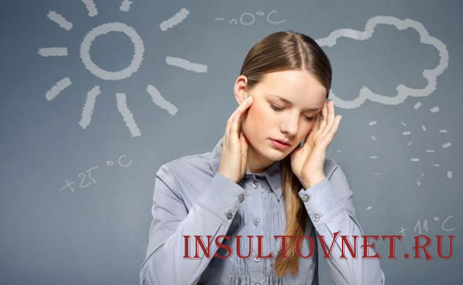 Симптомы метеозависимости