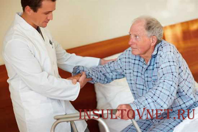 Пациент после инсульта