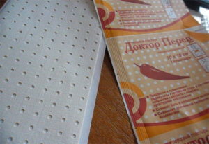 Применение перцового пластыря при болях в спине