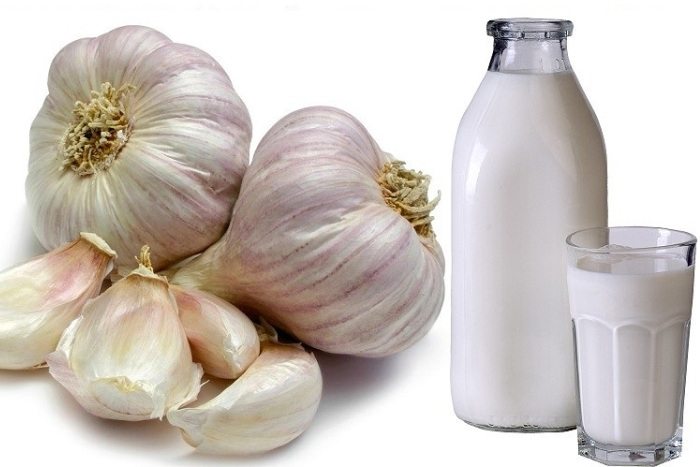 чеснок с молоком