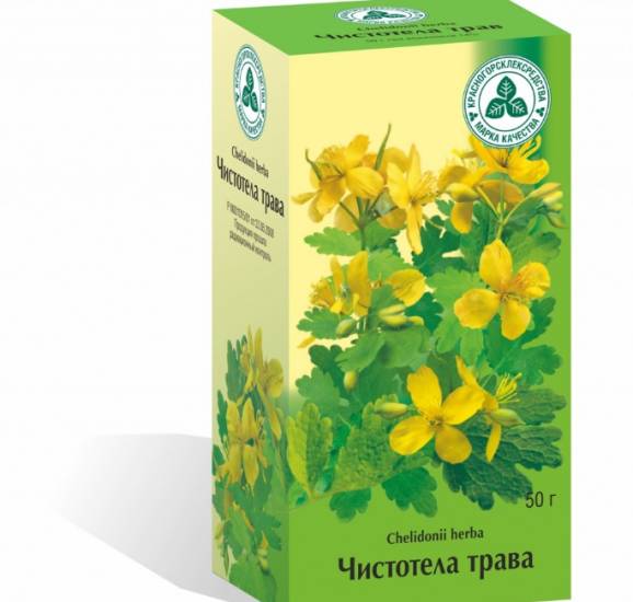 чистотел от глистов