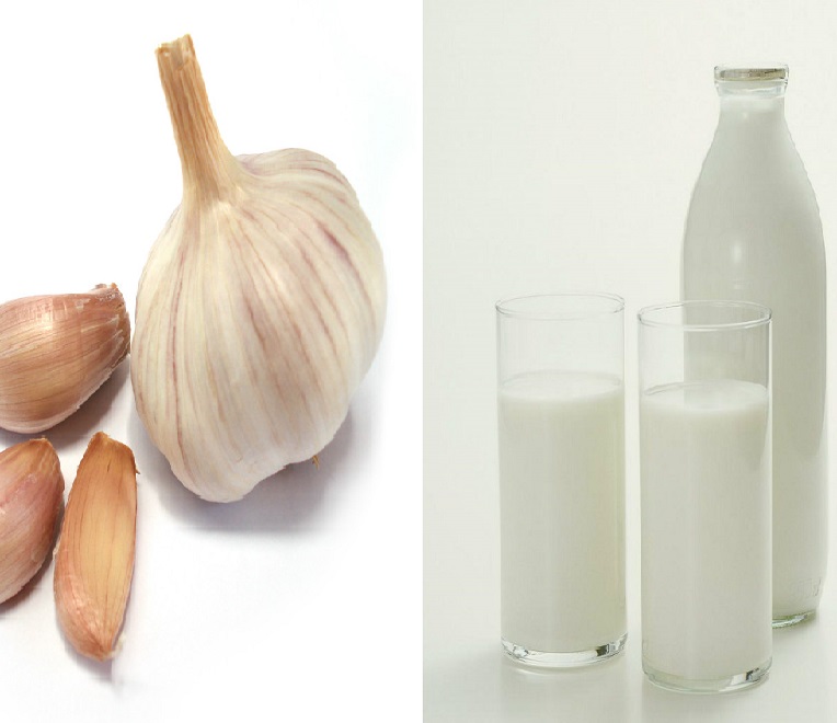 Молоко с чесноком - средство от глистов