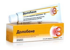 Долобене гель при болях в суставах