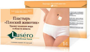 Lusero пластырь плоский живот