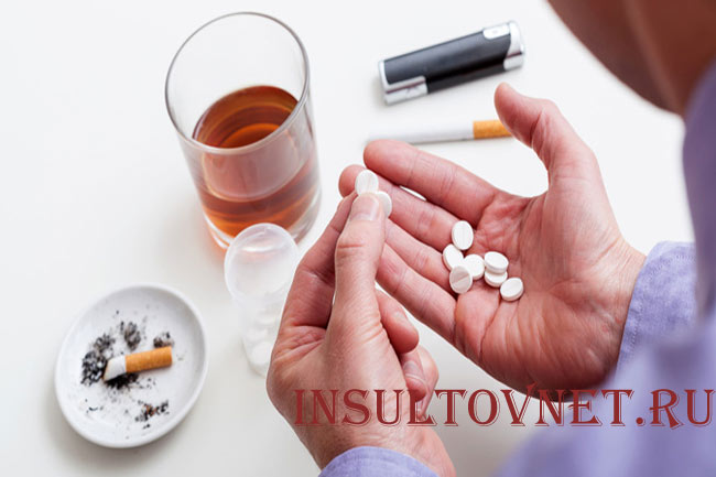 Сотрясение мозга и прием алкоголя