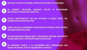 Инструкция магнитного браслета Luxury MagnetDiet
