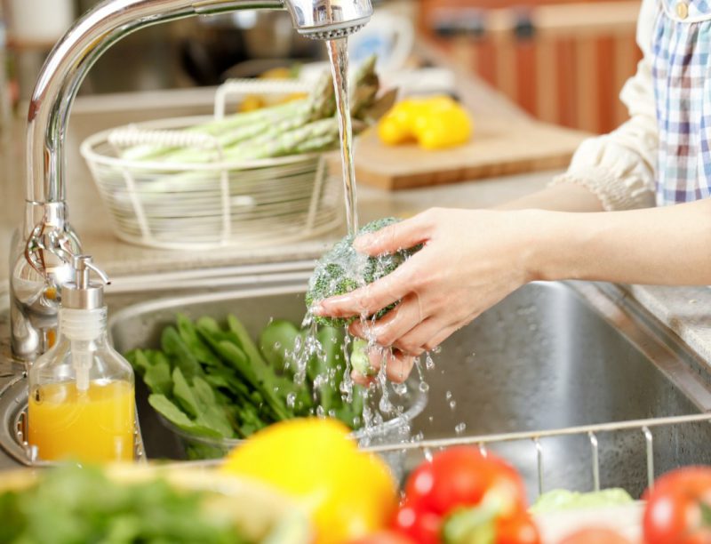 мытые овощи