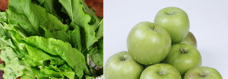 щавель и яблоки