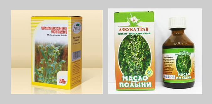 полынь при острицах