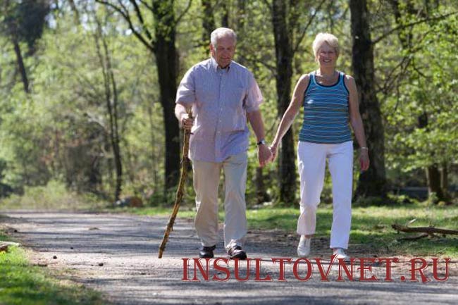Уличные прогулки при инсульте