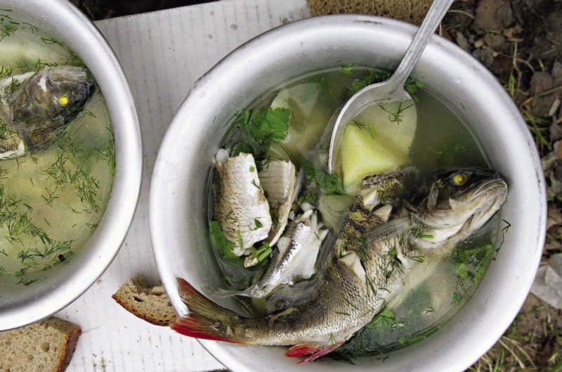 варить рыбу на медленном огне