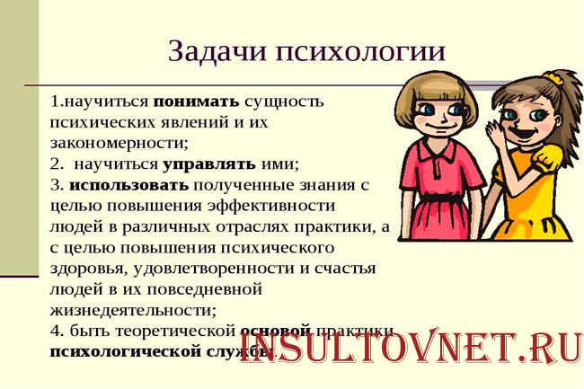 Задачи психолога
