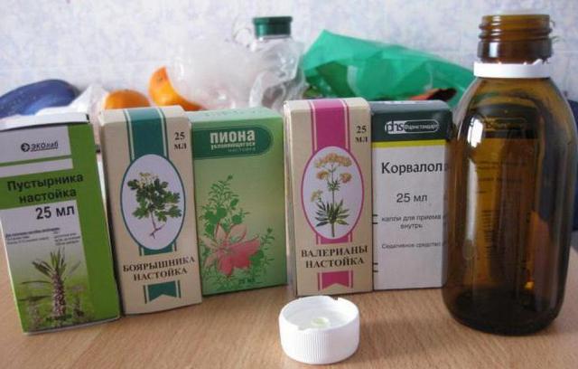 Настойка валерианы пустырника боярышника пиона корвалола и мяты